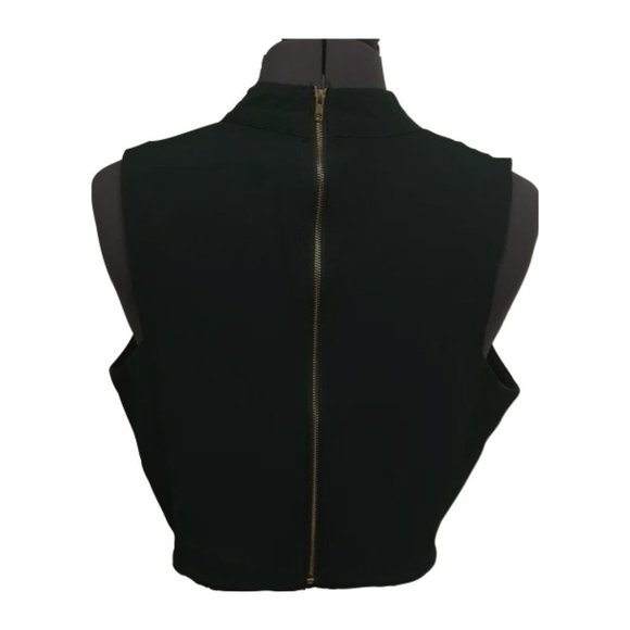 Crop Top with Choker - Zipper Back by Revamped - Picture 2 of 5